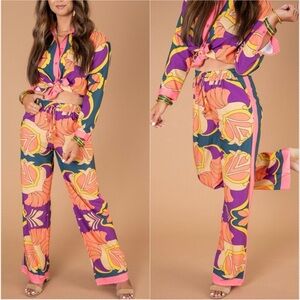 ZARA Bloggers Favorite Satin Pajama-Style Button Shirt ONLY | Sz Med